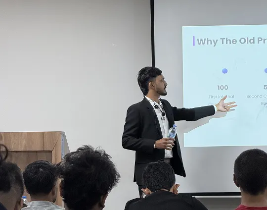 Learner joining a live online session